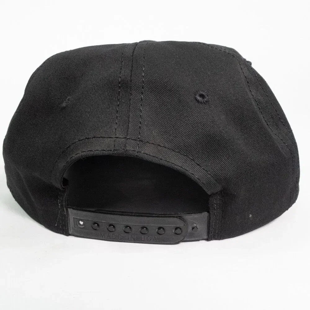 Vintage Looney Tunes Hat Cap Snap Back Black Marvin Martin Making Me Angry VTG